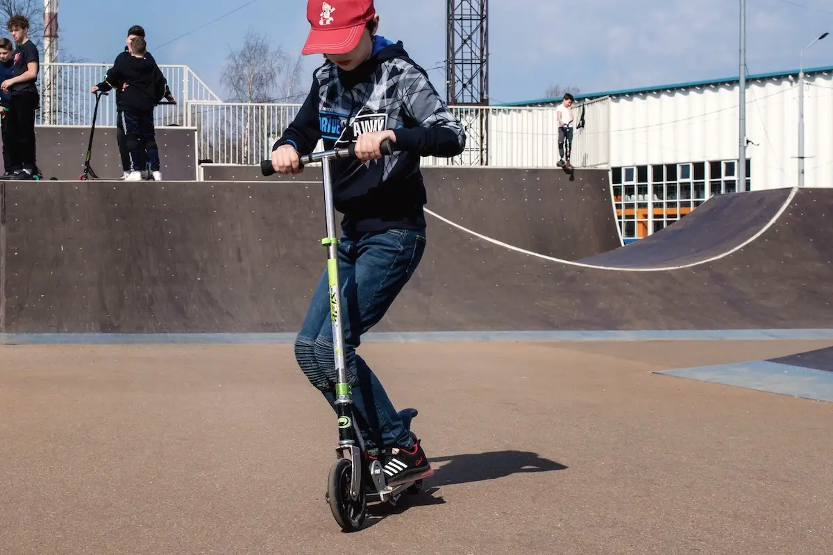 Scooter kid at skatepark. Source: victoria akvarel, pexels