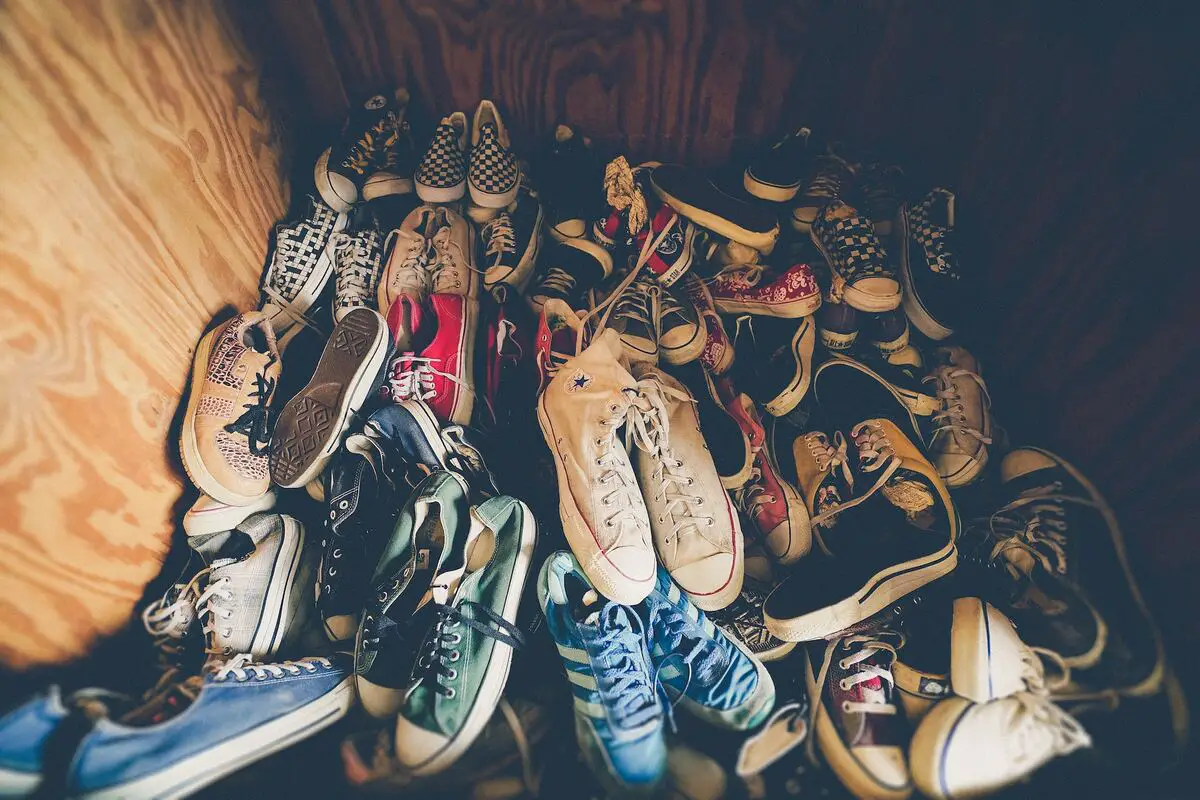 Image of a closet full of sneakers. Source: unsplash