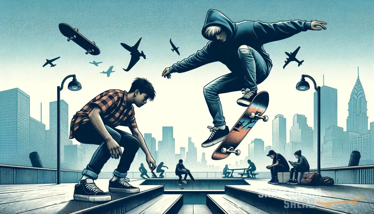 Featured image for a blog post called heelflip vs kickflip which is easier to master get the scoop now.