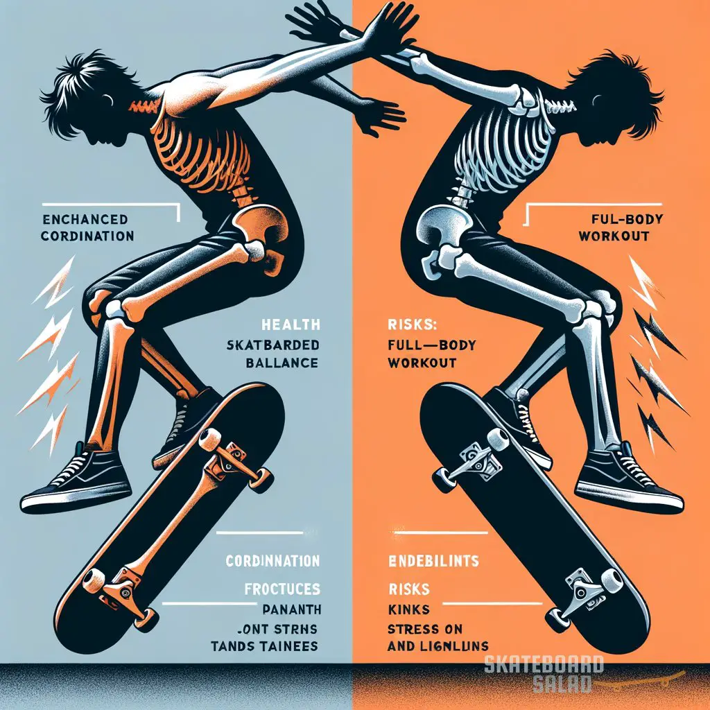 Supplemental image for a blog post called 'skateboarding health: is it risky for you? Explore the facts'.